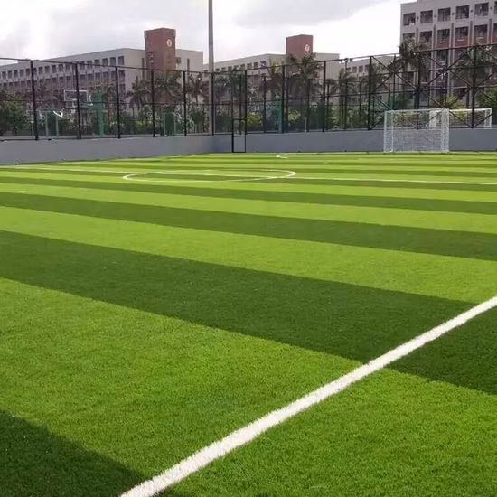 Tappeto in erba artificiale bicolore da 40 mm per erba artificiale di calcio sportivo